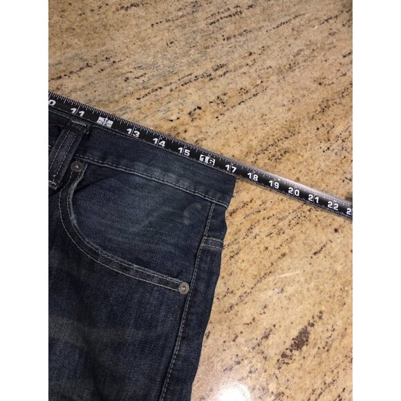 New! pd&c Jeans Men's 33x30 Blue Dark Wash Slim Straight Leg Jeans Arthur - Picture 3 of 14